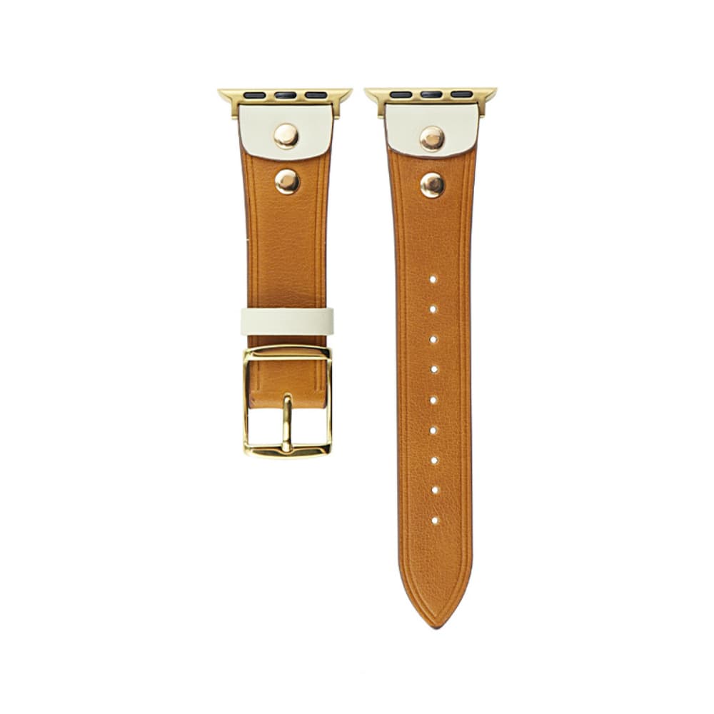 Decorative leather rivet decoration casual leather watch strap
