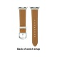 Waffle suede solid color minimalist leather strap