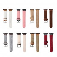Cashmere Maillard Color Solid Color Simple Leather Strap