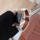 Cashmere Maillard Color Solid Color Simple Leather Strap