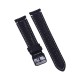 New solid color leather colored stitched watch strap