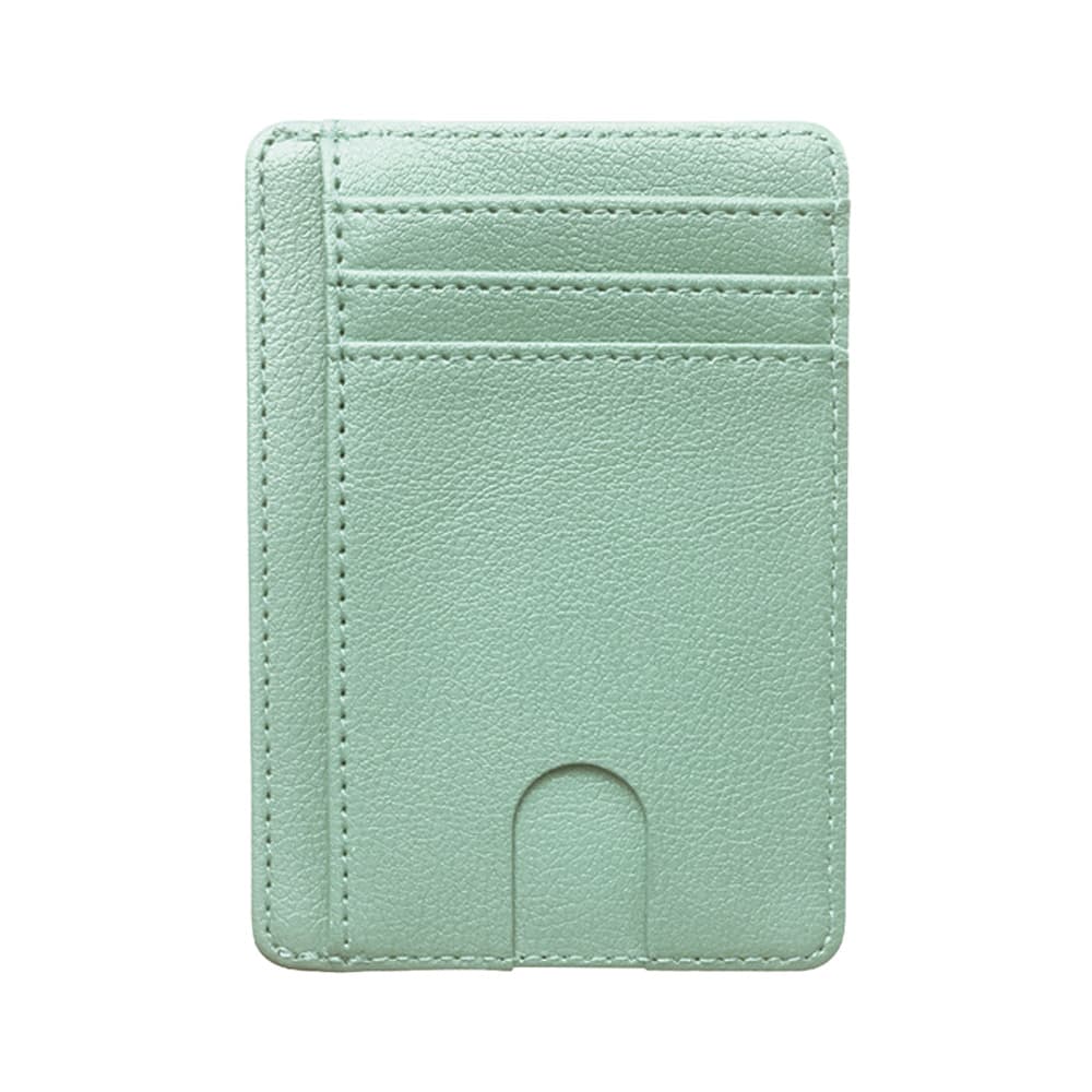 Multi-card slot artificial leather thin and light display window card holder