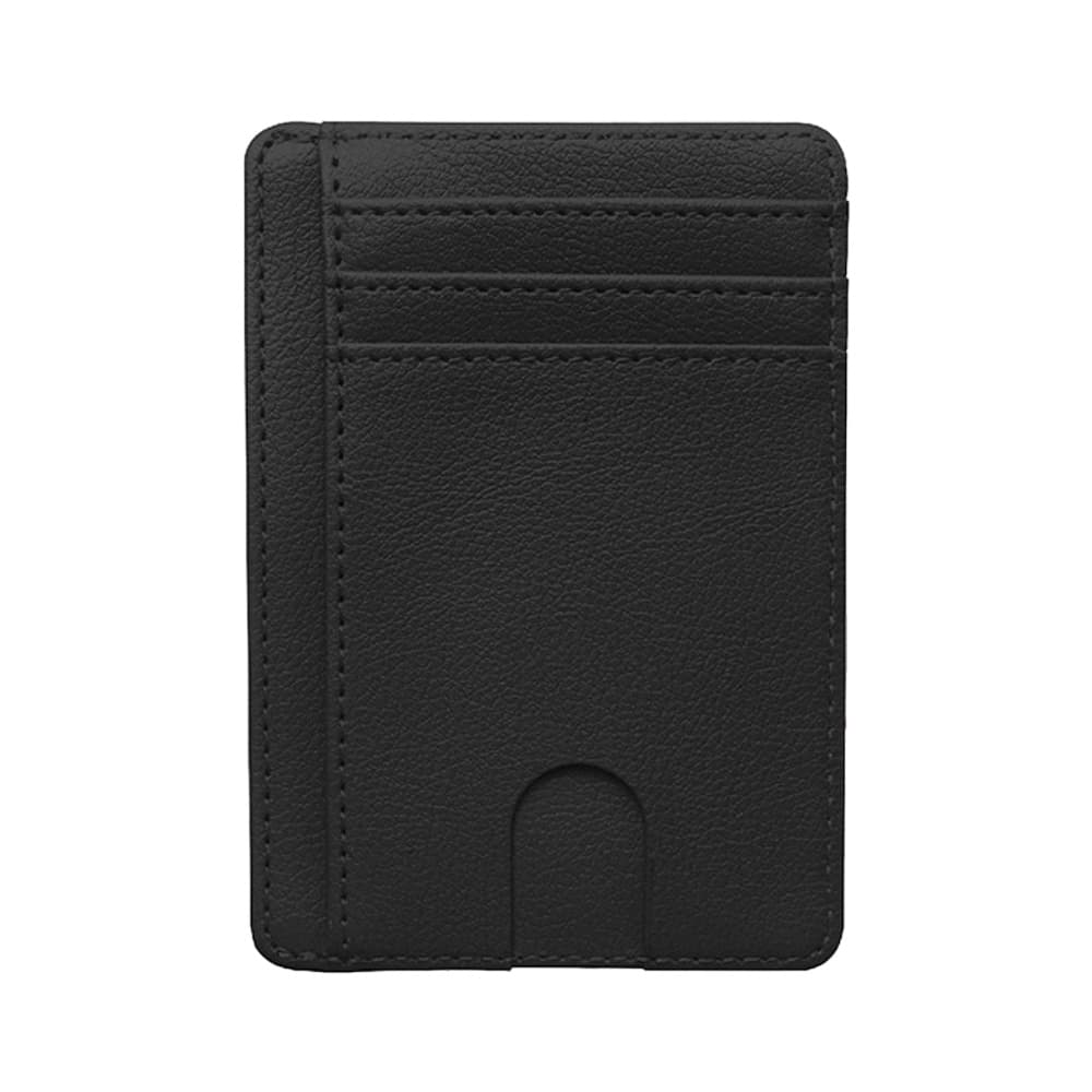Multi-card slot artificial leather thin and light display window card holder
