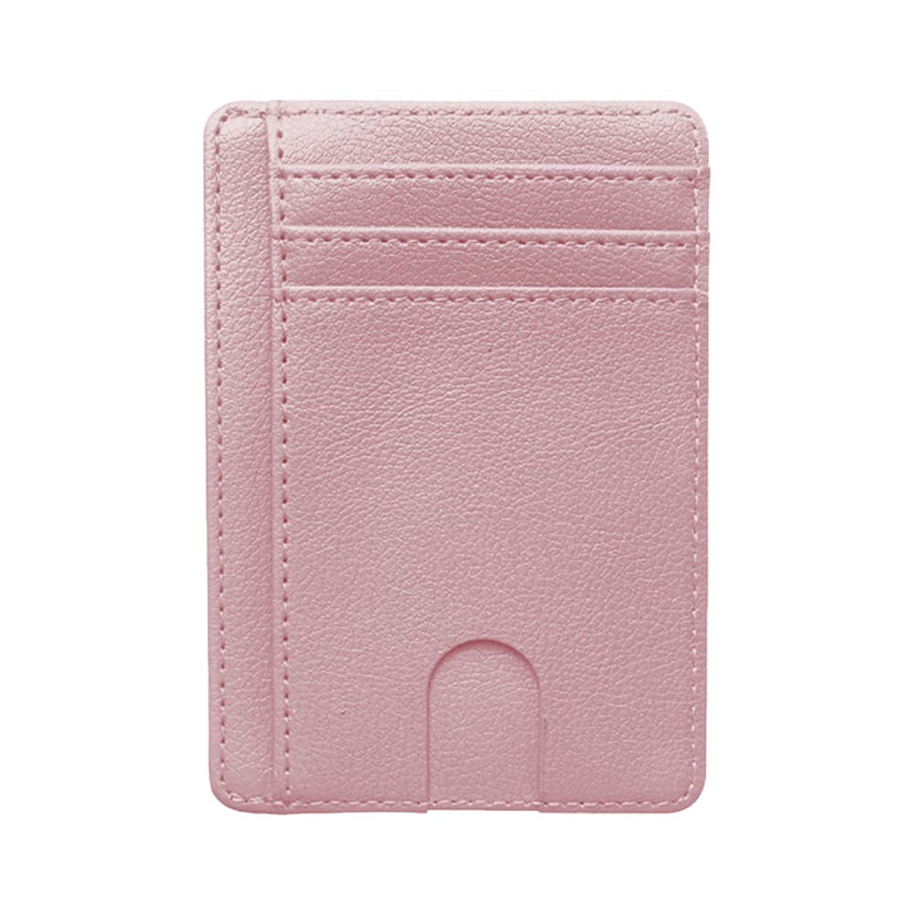 Multi-card slot artificial leather thin and light display window card holder