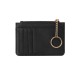 Zipper change slot multiple card slots solid color portable card bag