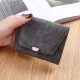 Velvet surface three fold multi card slot card bag