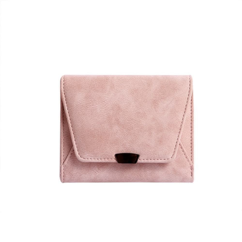 Velvet surface three fold multi card slot card bag