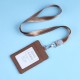 Double line rope cloth pattern work permit card holder