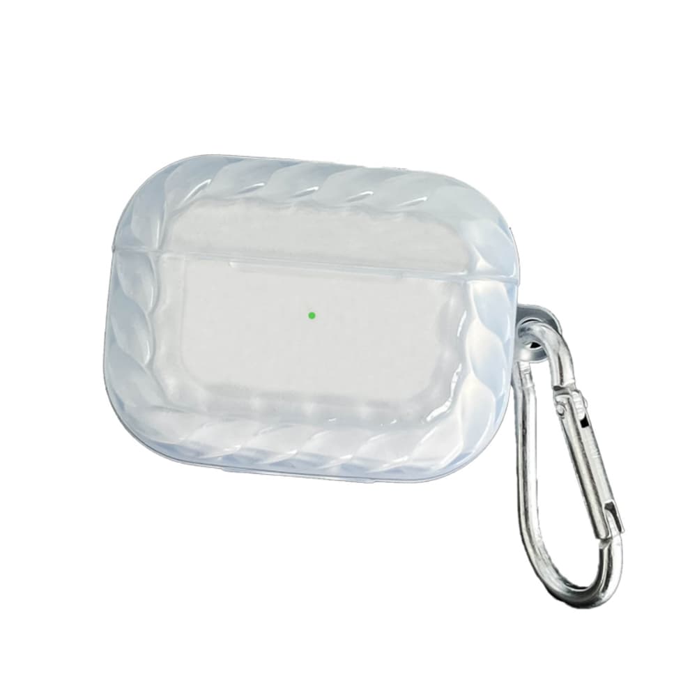 Fried Dough Twists shape frame transparent fall proof headphone case