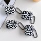 Cow patterned soft silicone buckle earphone case