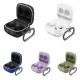 Shell shaped solid color TPU anti drop portable buckle headphone case