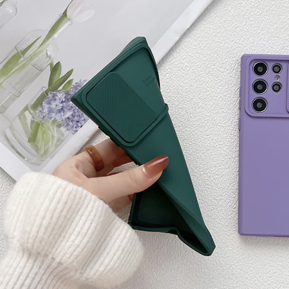 Creative camera sliding window lens protection TPU phone case