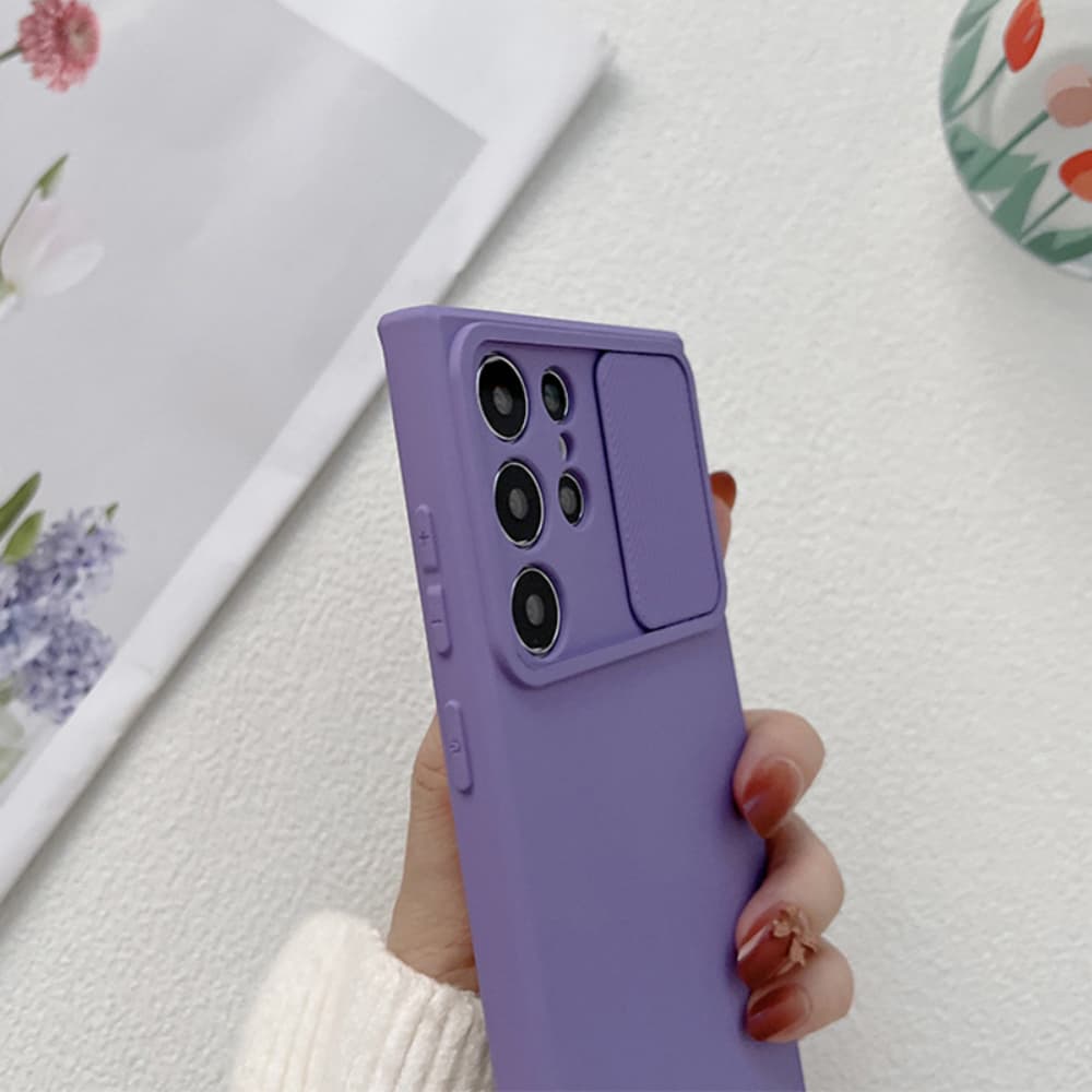 Creative camera sliding window lens protection TPU phone case