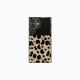 Leopard print glass soft rubber fully wrapped phone case