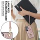 Organ style card bag hanging rope crossbody ring buckle leather phone case