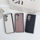 Simple crocodile pattern solid color leather folding phone case