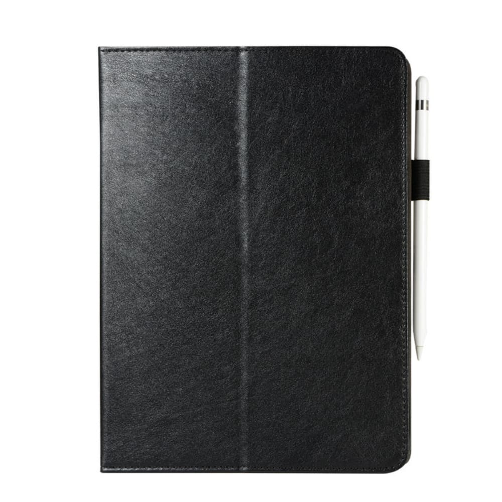 Flip style solid color artificial leather tablet protective cover pen slot
