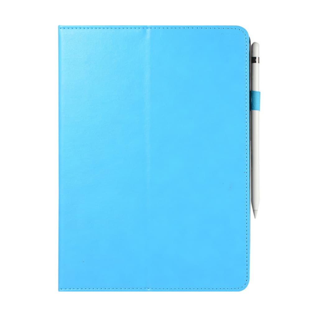 Flip style solid color artificial leather tablet protective cover pen slot