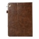 Flip style solid color artificial leather tablet protective cover pen slot