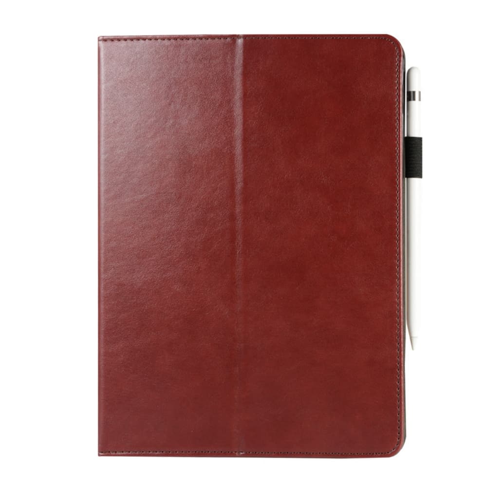 Flip style solid color artificial leather tablet protective cover pen slot