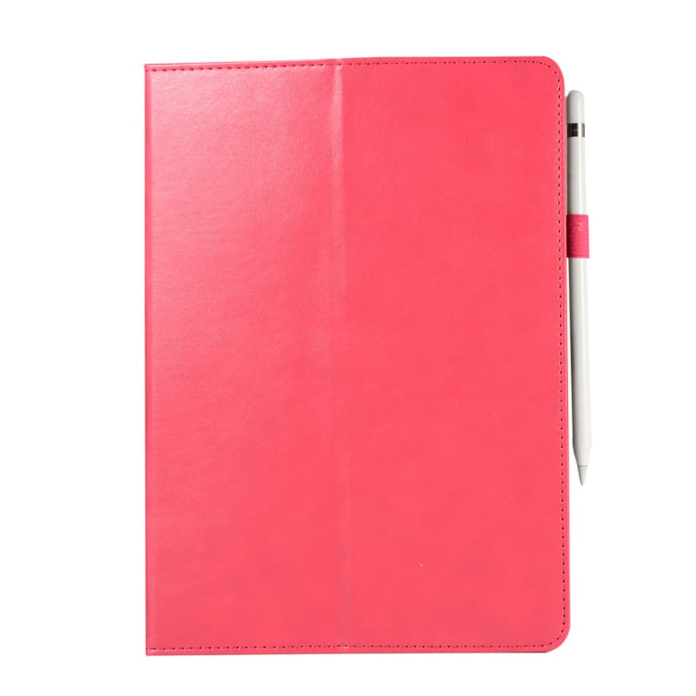 Flip style solid color artificial leather tablet protective cover pen slot