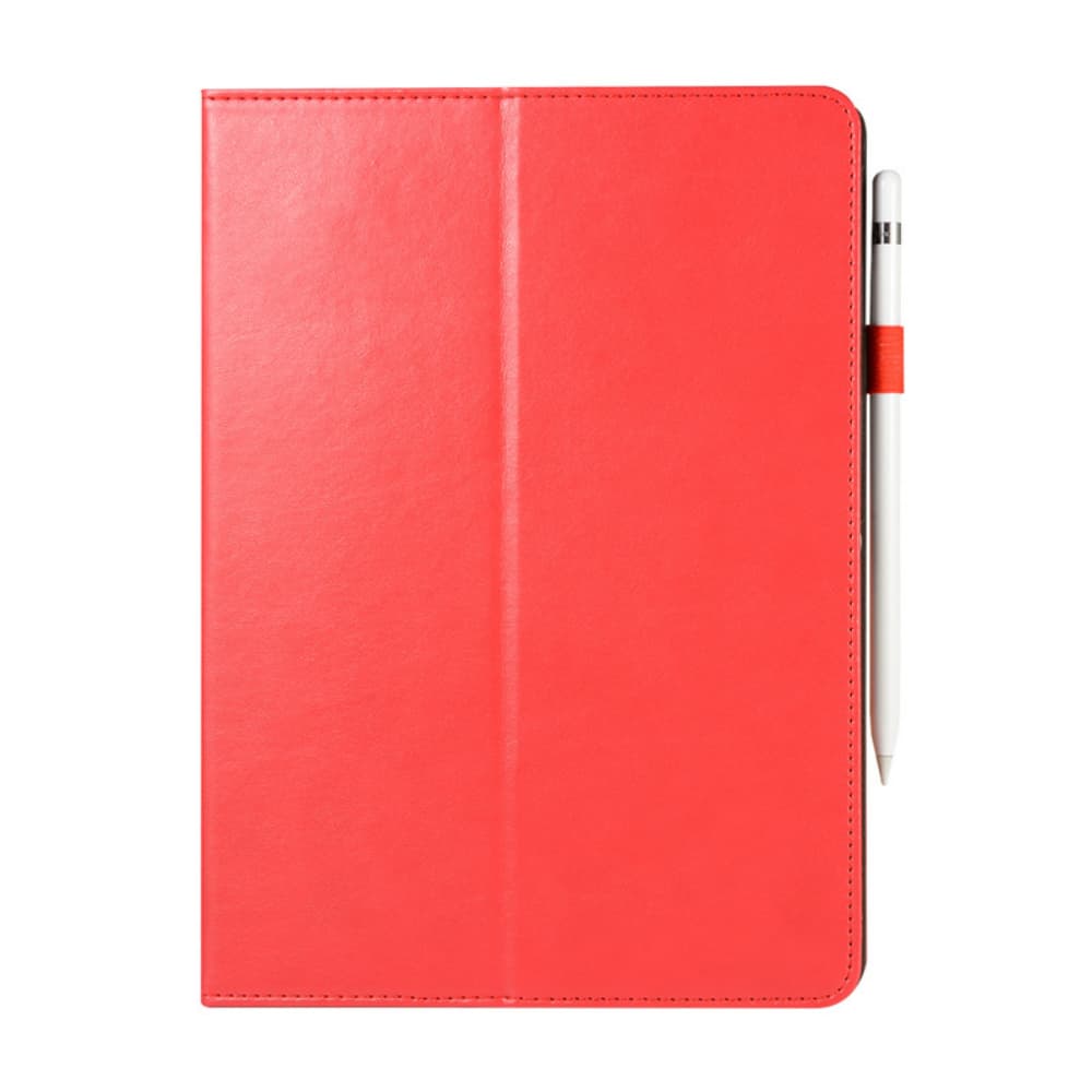 Flip style solid color artificial leather tablet protective cover pen slot