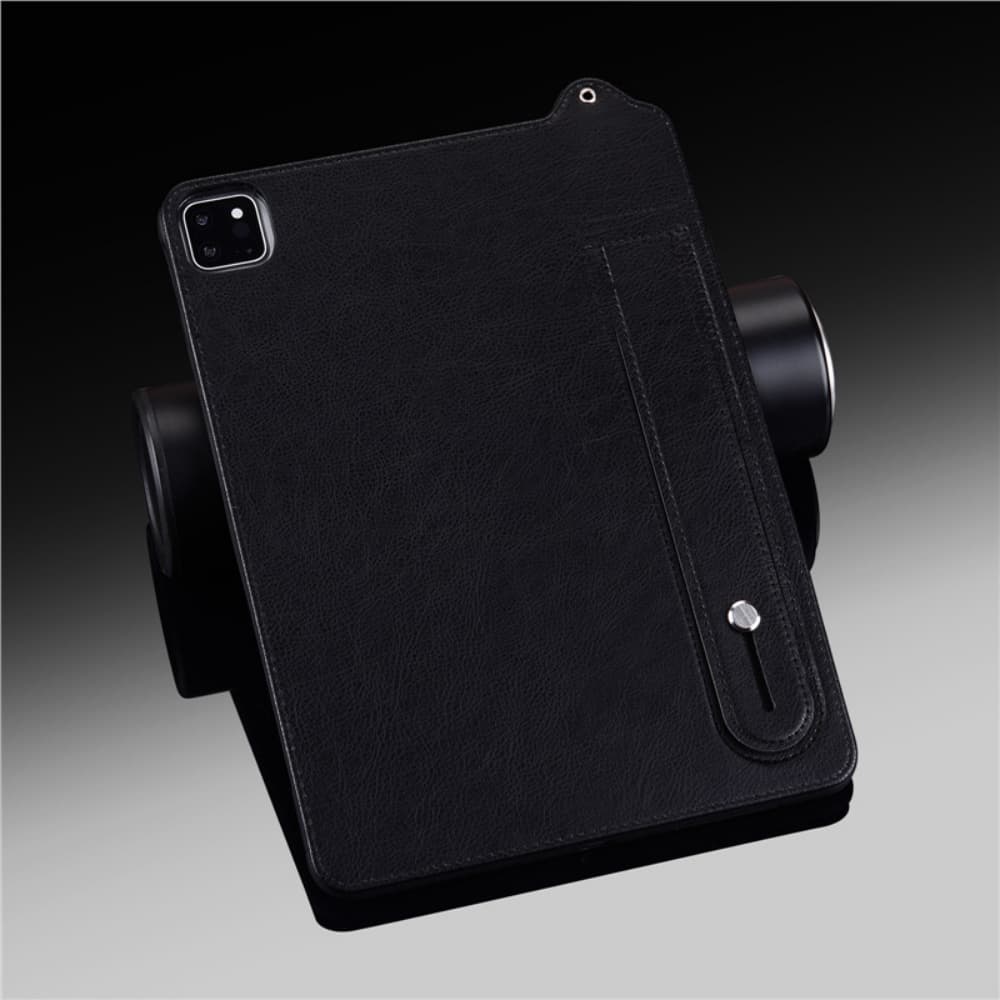 Wristband style solid color artificial leather flat anti fall protective cover