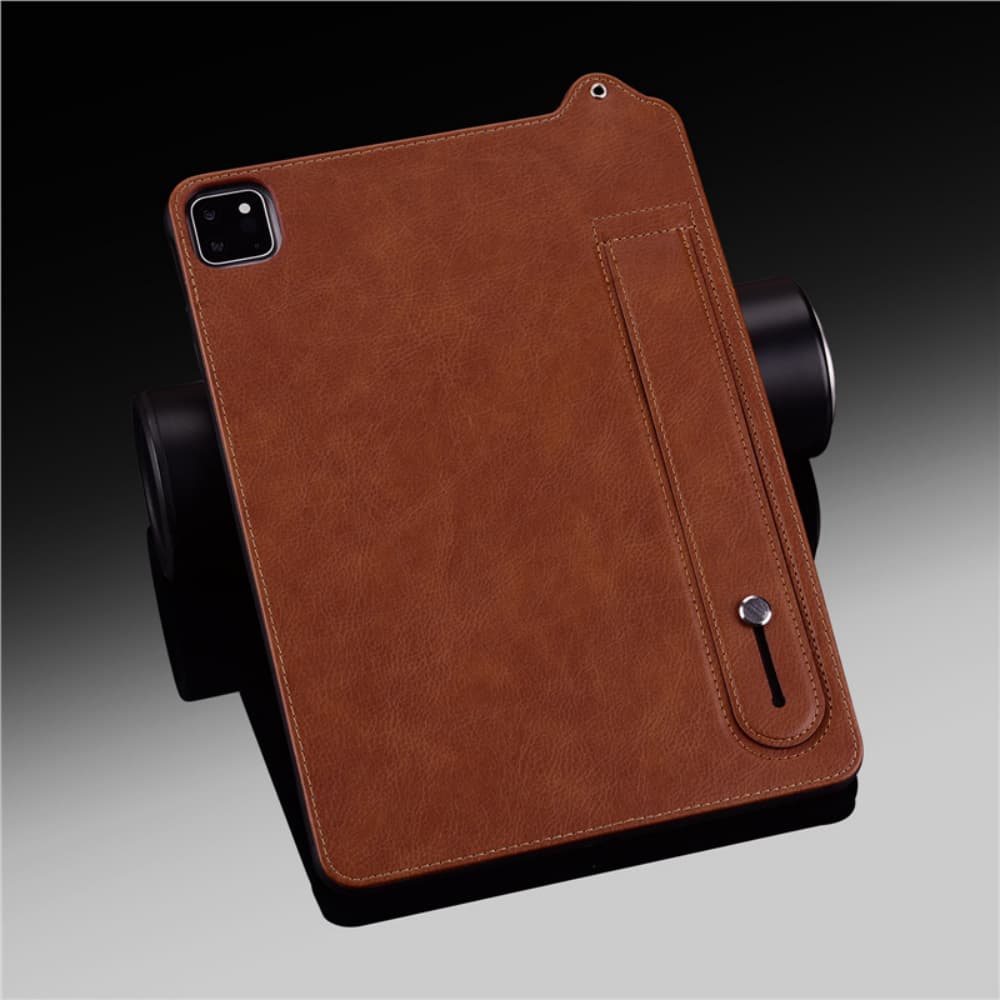 Wristband style solid color artificial leather flat anti fall protective cover