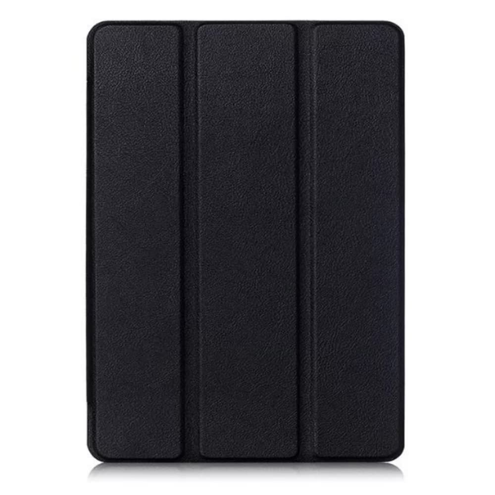Three fold solid color artificial leather tablet anti fall protective cover