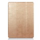 Three fold solid color artificial leather tablet anti fall protective cover