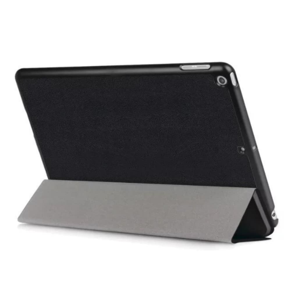 Three fold solid color artificial leather tablet anti fall protective cover