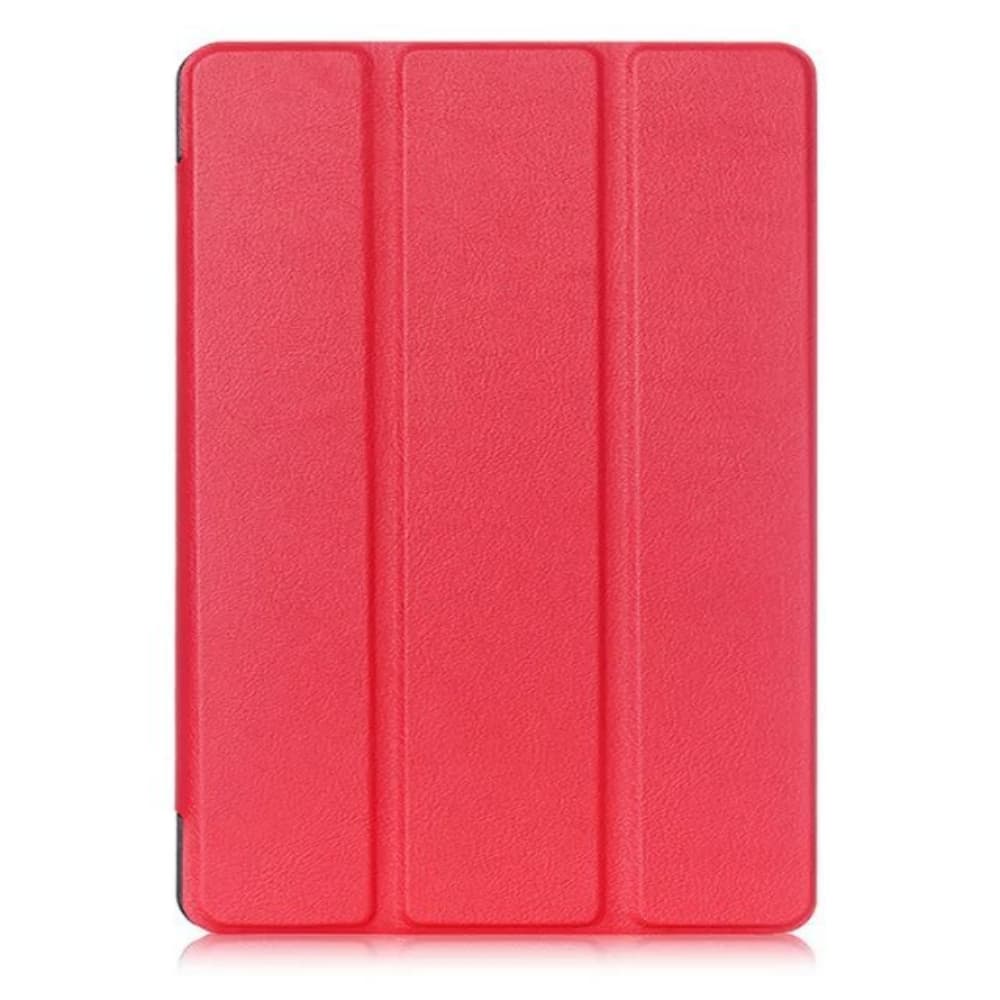 Three fold solid color artificial leather tablet anti fall protective cover