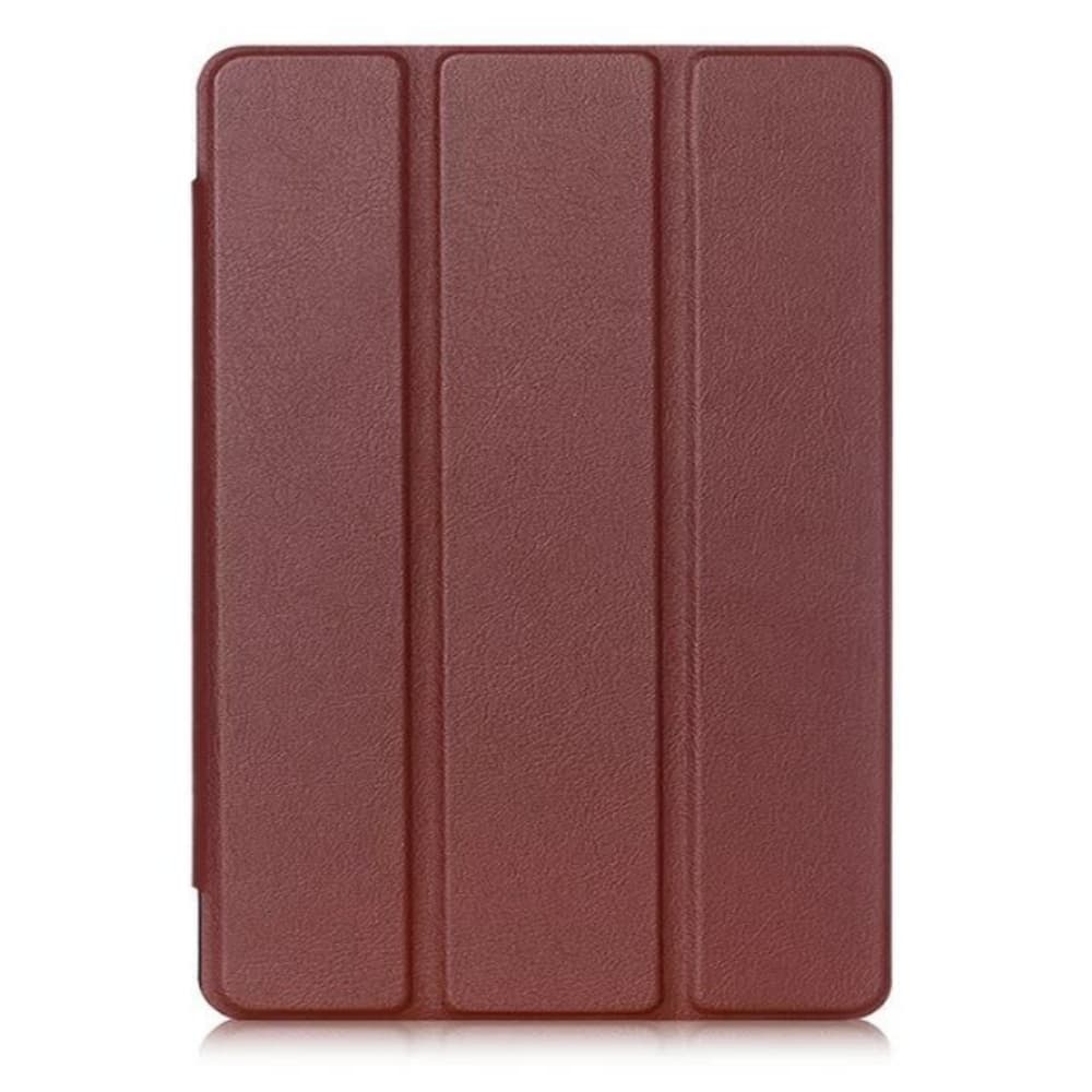 Three fold solid color artificial leather tablet anti fall protective cover