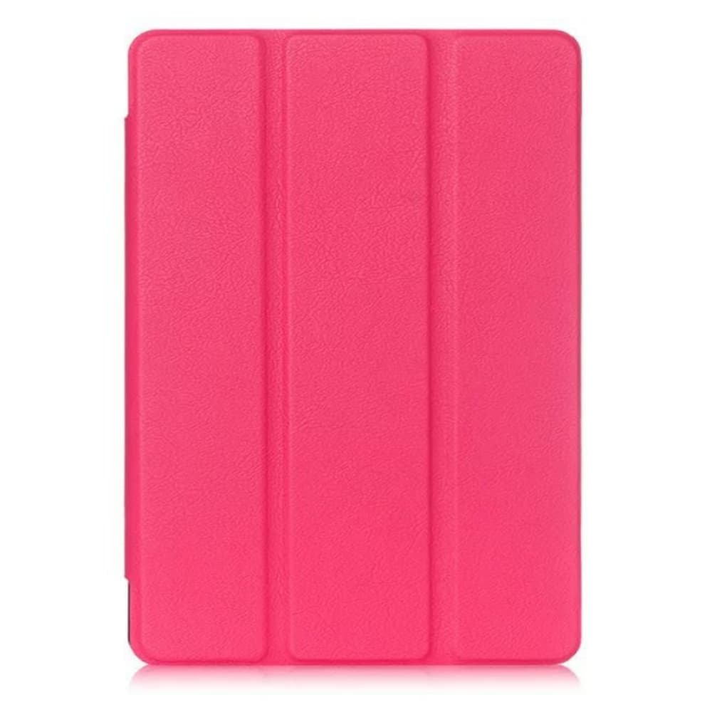 Three fold solid color artificial leather tablet anti fall protective cover