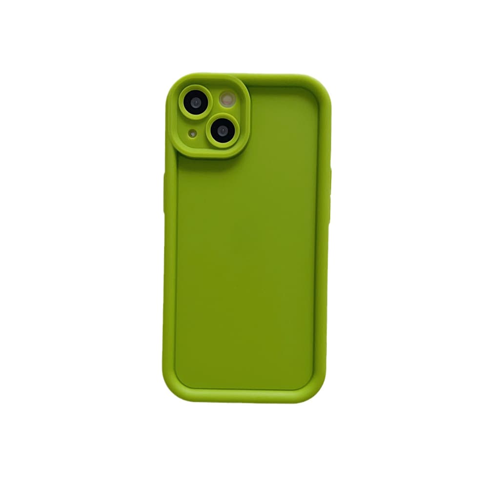 Solid color TPU material fine hole phone case