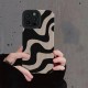 Minimally designed zebra striped full wrap phone case