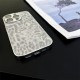 Leopard pattern precision hole electroplated fully wrapped phone case