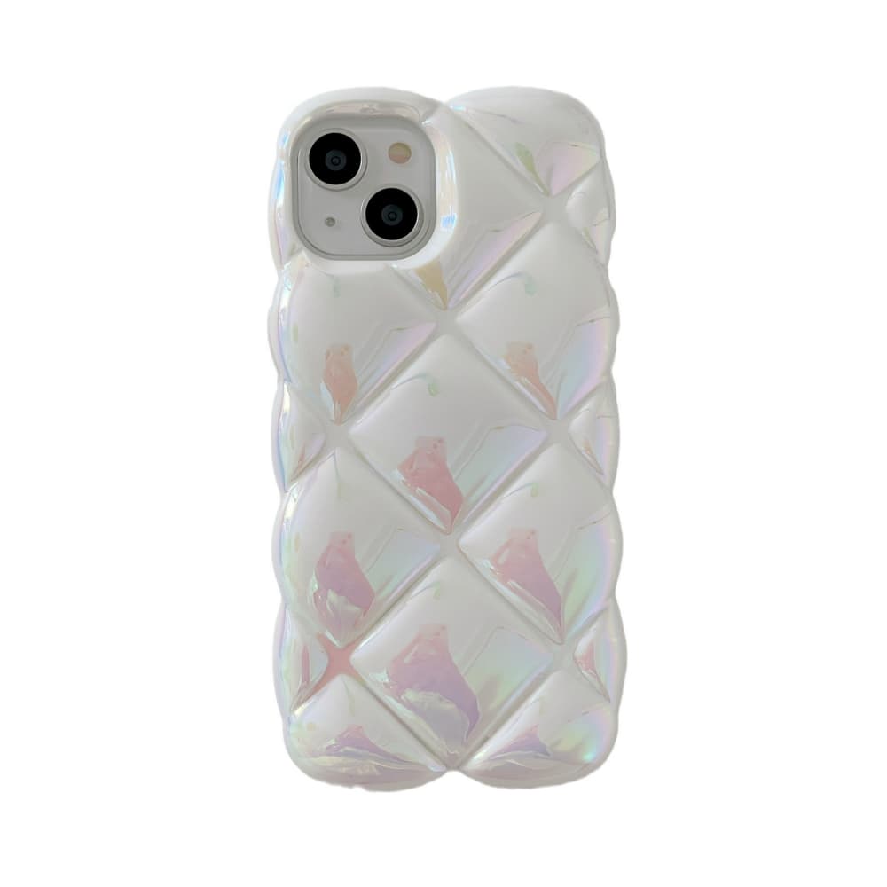 Colorful 3D diamond patterned TPU material phone case