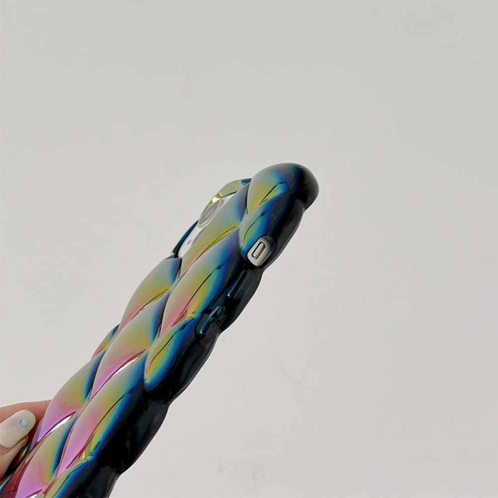 Colorful 3D diamond patterned TPU material phone case