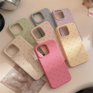 Cartoon style heart-shaped pattern simple phone case